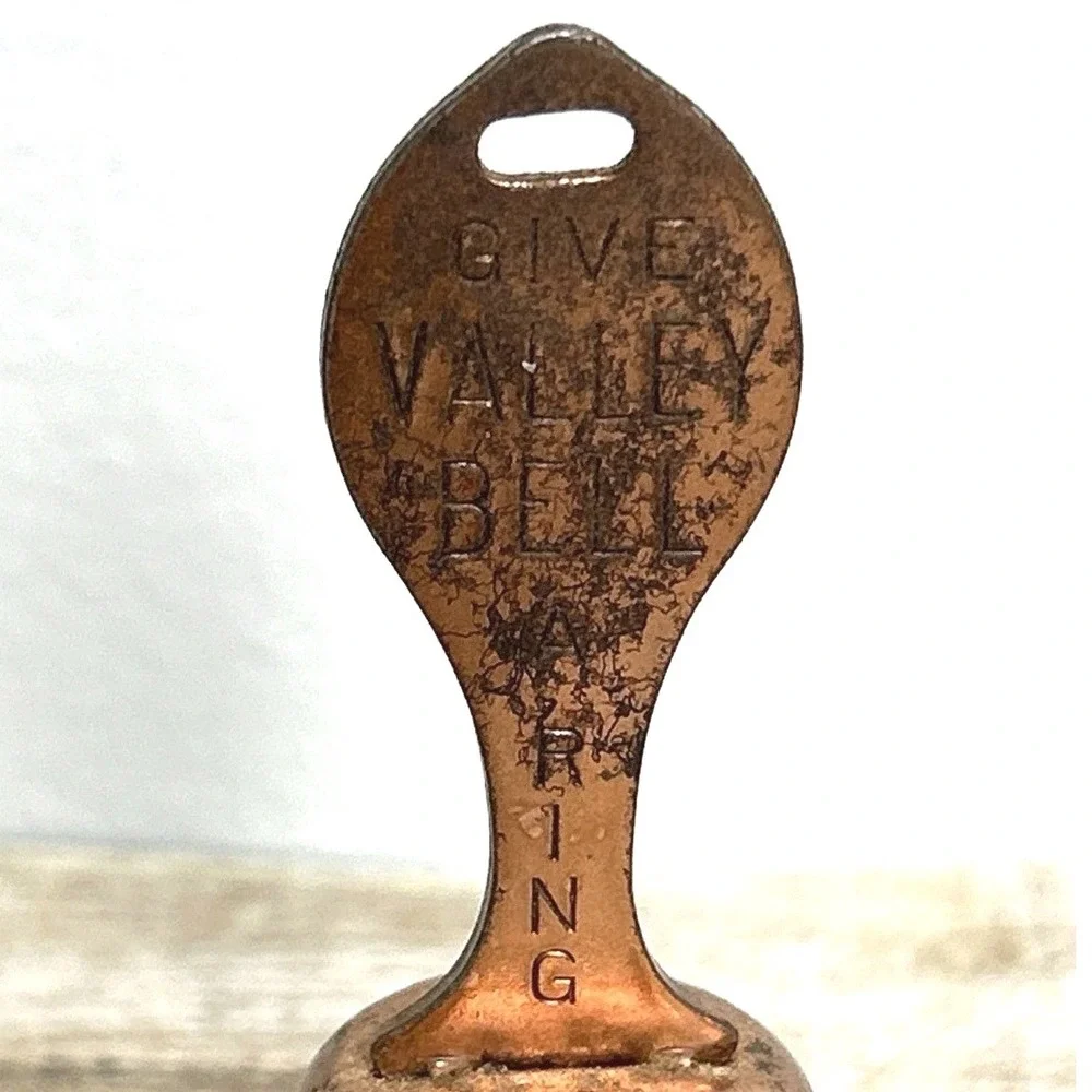 Vintage Copper Bell Give Valley Bell A Ring Quality Check Desk Bell Collectible